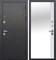 Дверь входная Толстяк Букле Антрацит Эмалит белый зеркало 9701 Дверь входная Толстяк Букле Антрацит Эмалит белый зеркало 9701