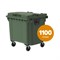 Контейнер мусорный Передвижной 1100 литров зеленый Контейнер мусорный Передвижной 1100 литров зеленый