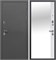 Дверь входная 9 см. Серебро Антик Серебро/Эмалит Белый Зеркало (860 мм, Правая) 9704-860R