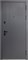 Дверь входная Luxor 2МДФ Вертикаль Сатин Графит/Эмалит Белый (960 мм, Левая) 9659-960L