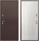 Дверь входная 11см Протерма Шоколад Букле, Астана Эш Уайт (860 мм, Правая) 10996-860R
