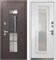 Дверь входная Luxor Termo 7 Букле Шоколад/Эмалит Белый (860 мм, Левая) 10400-860L