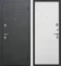 Дверь входная 7,5 см. Гарда Муар Черный Муар/Белый ясень (860 мм, Правая) 10375-860R