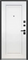Дверь входная Тайга 9 см. 2МДФ Антик Серебро/Эмалит Белый (860 мм, Левая) 10197-860L