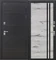 Дверь входная Termo D5 Букле Черный, Дуб Арктик (960 мм, Левая) 11642-960L