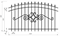 Забор кованый МЗК-32 (1500*2460) 3157 Забор кованый МЗК-32 (1500*2460) 3157