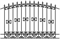 Забор кованый МЗК-9 (1500*2295) Забор кованый МЗК-9 (1500*2295)