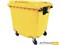 Контейнер мусорный Передвижной 1100 литров Желтый 12260